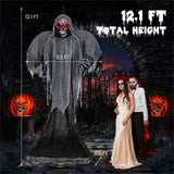 12.1 Ft Skeleton Ghost Halloween Decoration 52214012