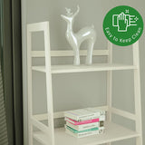 ZUN WTZ Bookshelf, Ladder Shelf, 5 Tier Bamboo Bookcase, Modern Open Book Case for Bedroom, Living Room, 46167598