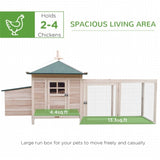 ZUN Wooden Chicken Coop （Prohibited by WalMart） 56516543