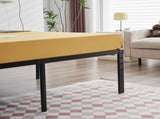 195.5*142.2*45.7cm Bed Height 18" Simple Basic Iron Bed Frame Iron Bed Black 99106496
