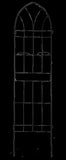 2 Pack Metal Garden Trellis 78.7" x 19.7" Rustproof Trellis for Climbing Plants Outdoor Flower W1586104663