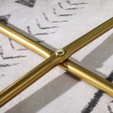 Slatina Green Silky Velvet Upholstered Accent Chair with Gold Tone Finished Base T2574P164520