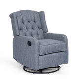 Classic Design, Manual Recliner Chair with 360-Degree Swivel 66842.00CHAR