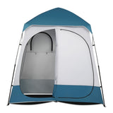 229*229*122cm Oxford Cloth Double Dressing Tent Blue/White 03192884