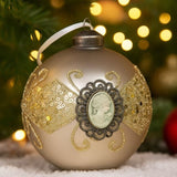 6PCS Set Christmas Ball Ornaments 3.9" Glass Hanging Balls for Tree Decor Holiday Party Set FBA 95151173