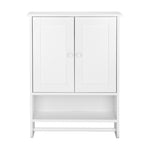 ZUN （65 x 48.7 x 14.6cm） Wall Hanging Cabinet with Two Doors Wall Washer Storage Cabinet 45404766