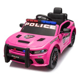 ZUN Licensed Dodge Charger,12v Kids ride on police car W/Parents Remote Control,anti-collision W1396P172630