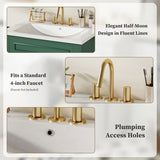 24" Vanity with Integrated Ceramic Sink, Cabinet with 2 Doors, Single Sink N710P277711F
