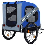 Large Folding Bike Trailer Dogs 120LB Capacity All-Terrain Pet Carrier, Durable Steel Frame W1364P268354