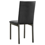 Black and Grey Upholestered Side Chair B062P153675