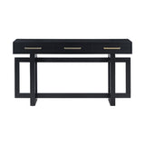 U_STYLE Elegant Console Table with Three Drawers, Extra Long Entryway Table for Entryway, Hallway, N711P175776B