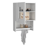 Kitchen Wall Cabinet Papua, Three Shelves, White Finish B092123309