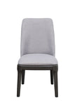 Madan Light Gray Linen & Gray Oak Finish Side Chair B2726P287846