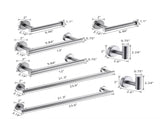 8-Pieces Brushed Nickel Bathroom Accessories Set, Stainless Steel Bathroom Hardware Set, Bath Towel W1932140143