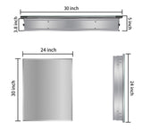 ZUN 24x30 inch Medicine Cabinet with Mirror bathroom Large storage Recessed Mount or Wall Mount W135557008