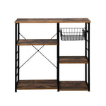 ZUN 3-Tier Industrial Kitchen Baker's Rack Utility Microwave Oven Stand Storage Cart Workstation Shelf, 04294771