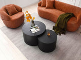 360&deg Swivel Mid Century Modern Curved Sofa, 1-Seat Cloud couch Boucle sofa Fabric Couch, Orange W876P199948