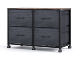 Black Embossed, P2 Particle Board Non-woven Fabric Drawers, Melamine Faced, 46234855