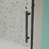 44"-48"W x 72"H sliding shower door, sliding door, with 1/4" tempered glass and Matted Black finish W2122P196344