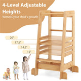 Bamboo Kids Step Stool - Frees Parents Hands Dishes), Teaches Independence 12881608