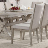 Grey and Grey Oak Padded Arm Chair B062P209279