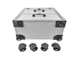 Portable 3-Tier Rolling Makeup Case with Universal Wheels for Makeup, Nail Art, Hair Styling Tools 87303464