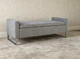 47" Ottoman Storage,Upholstered Entryway Bench for Bedroom and Living Room,End of Bed Bench W5325P427119