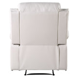 Beige Power Recliner with Pillow Top Arms B062P184509