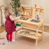 Kids Wooden Barbecue Grill Playset 51798009