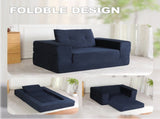 Compression Human Dog Sofa Bed for Adult & Pets,Modern Floor Couch With Pillow for Living Room 38957654
