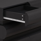 8 Drawer Dresser for Bedroom, Black Dresser No Handle, Modern 8 Chest of Drawers with Wide Storage W757P235733