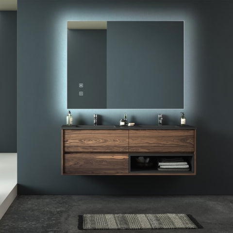 ZUN 32x24 inch Bathroom Led Classy Vanity Mirror with High Lumen,Dimmable Touch,Wall Switch Control, W1992P211072