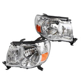 ZUN 2pcs Front Left Right Car Headlights for Toyota Tacoma 2005-11 Headlight without Sport Package 27007381