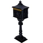 ZUN Cast Aluminum Mail Box,Postal Box , Mailbox Color Black W46563686