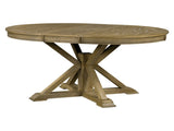 Retro Functional Extendable Dining Table with a 12" Leaf for Dining Room and Living Room 03330785