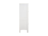 Tall Narrow Tower Cabinet with 2 Shutter Doors 5 Tier Shelves for Bathroom, Kitchen ,Living Room 25815711