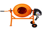Cement Mixer, 3 Cu. Ft Electric Concrete Mixer Machine, 110v AC Motor Portable Power Cement Mixers W46583822