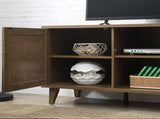 Modern 60 Inch TV Stand for TVs up to 65 inches, Classic Walnut Finish B108P208917