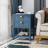 2 Drawer Side table,American style, End table,Suitable for bedroom, living room, study W688119115