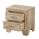 Natural 2-Drawer Nightstand B062P189250