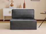The dark gray linen wooden frame sofa can be freely spliced, meeting various needs such as in small W3612P395723