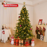 ZUN 7 FT Pre-lit Artificial Christmas Tree, Holiday Xmas Tree with 400 Warm White Lights, 950 Branch 23366057