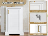 16-inch Bathroom Vanity with Ceramic Sink, Freestanding Single Vanity Set with Soft Closing Door, N710P330979K