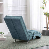 COOLMORE Linen Massage Chaise Lounge Indoor with Remote Control,Ergonomic Electric Massage Long W39539624