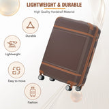 Hardshell Luggage Sets 3 Pieces 20"24" Luggages and Cosmetic Case Spinner Suitcase with TSA Lock N732P171583O