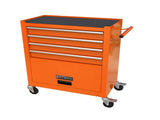 4 DRAWERS MULTIFUNCTIONAL TOOL CART WITH WHEELS-ORANGE W1102111135