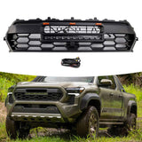 Black Front Bumper Grille Fit For TOYOTA TACOMA 2024 Grill With LED&Light bar Md 44753425