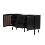 ZUN Modern Cabinet with 2 Doors and 3 Drawers, Suitable for Living Rooms, Studies, and Entrances. 09366986