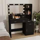 Newly designed smart mirror table with drawers and storage cabinet, table with W1320P147404