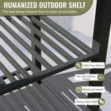 Outdoor Kitchen Island with, Aluminum Kitchen Island Outdoor Prep Table with Double W1859P171915